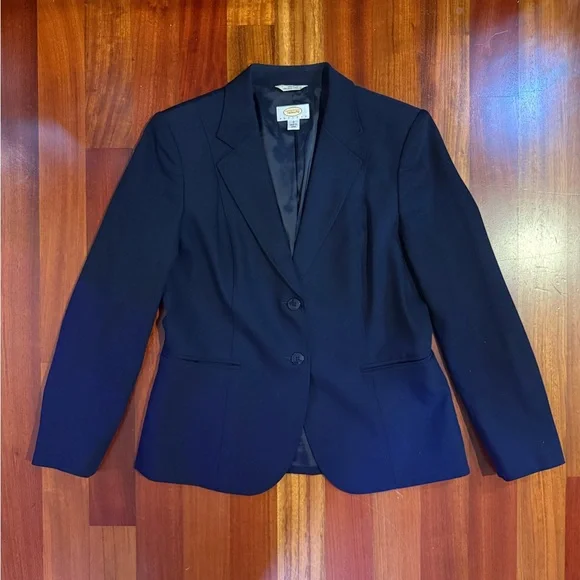 Talbots Classic Women’s Navy Wool Suit, 8P - Picture 3 of 12